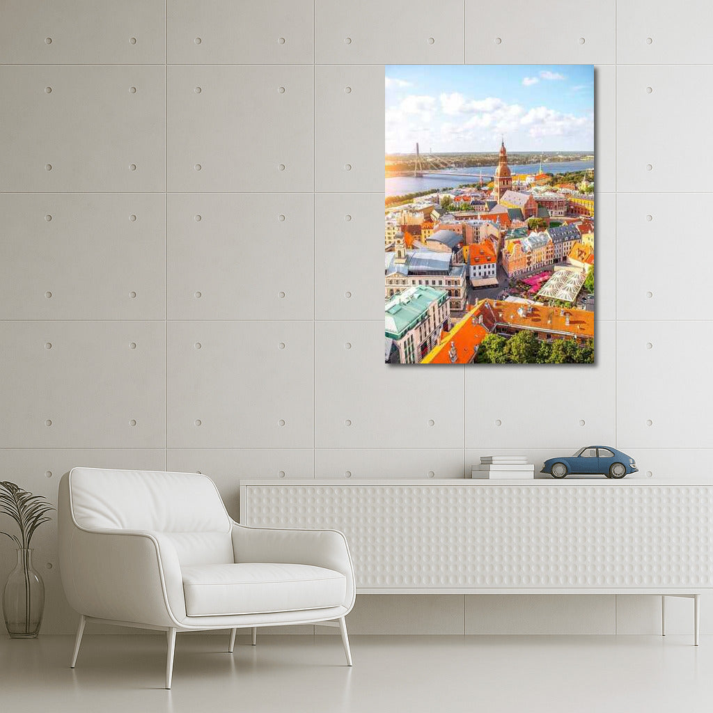 The Charm of Lithuania's Old Town: Panorama by the River