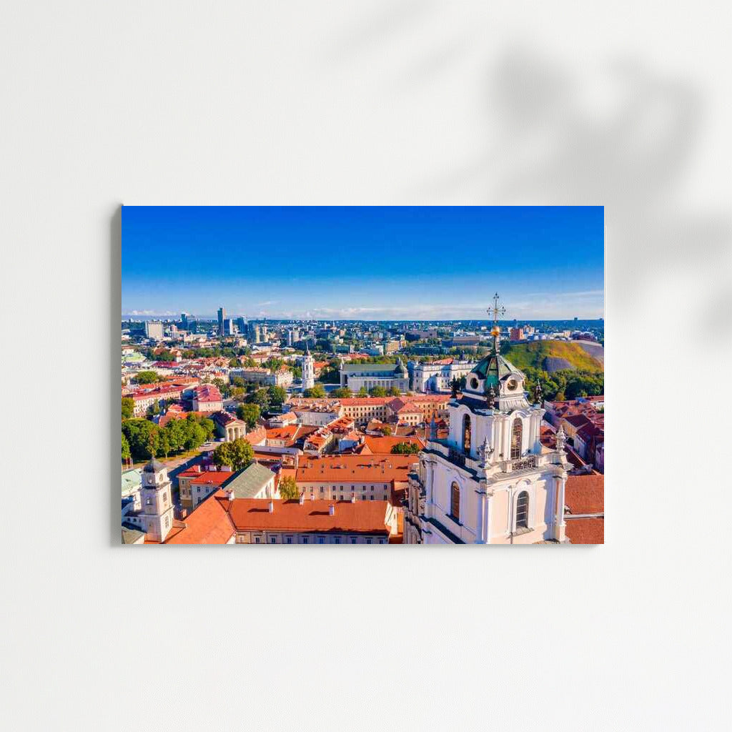 The Grandeur of Vilnius: Colourful Roofs and the Cathedral of Lithuania