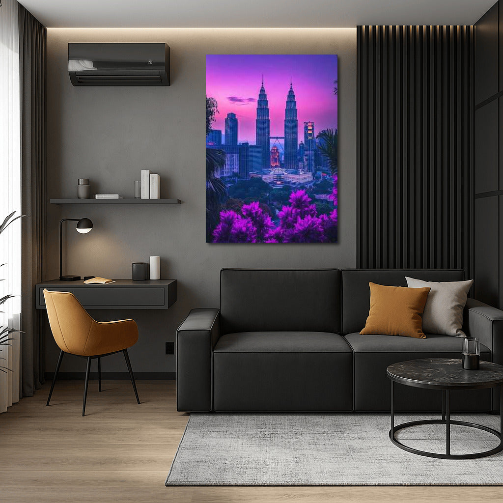 Sunset over the Petronas Twin Towers: The Magic of Malaysia