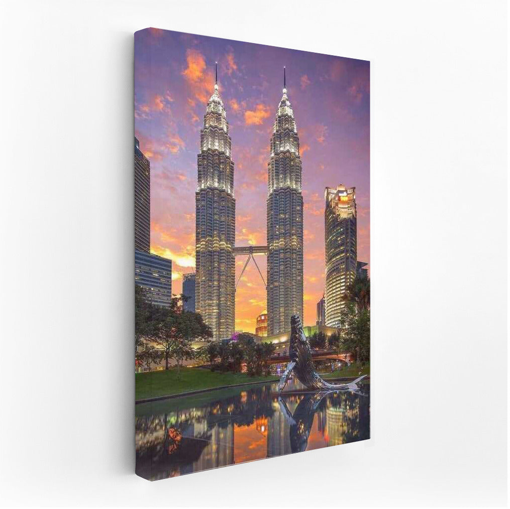 Sunset over the Petronas Twin Towers: The Magic of Malaysia
