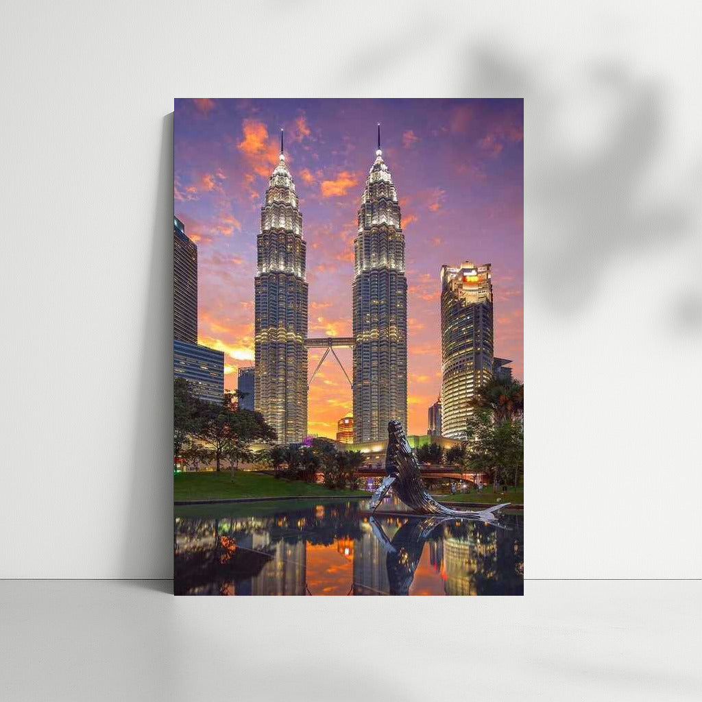 Sunset over the Petronas Twin Towers: The Magic of Malaysia