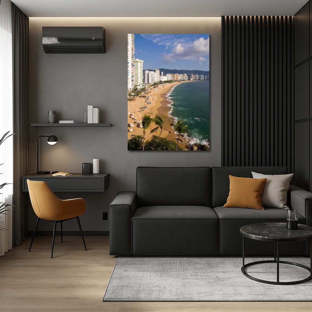 Mexican Beach: City Life and Nature