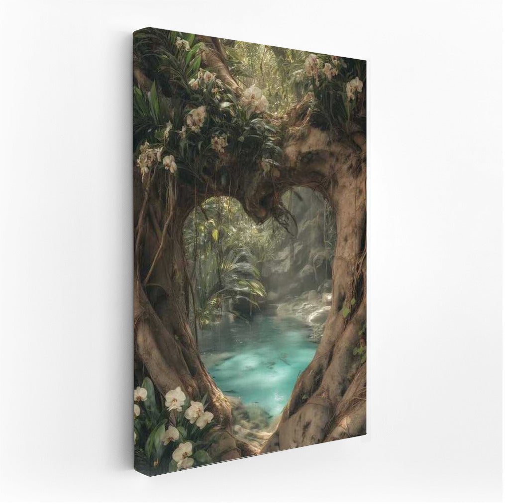 Mexican Oasis: Tropical Greenery and Azure Waters