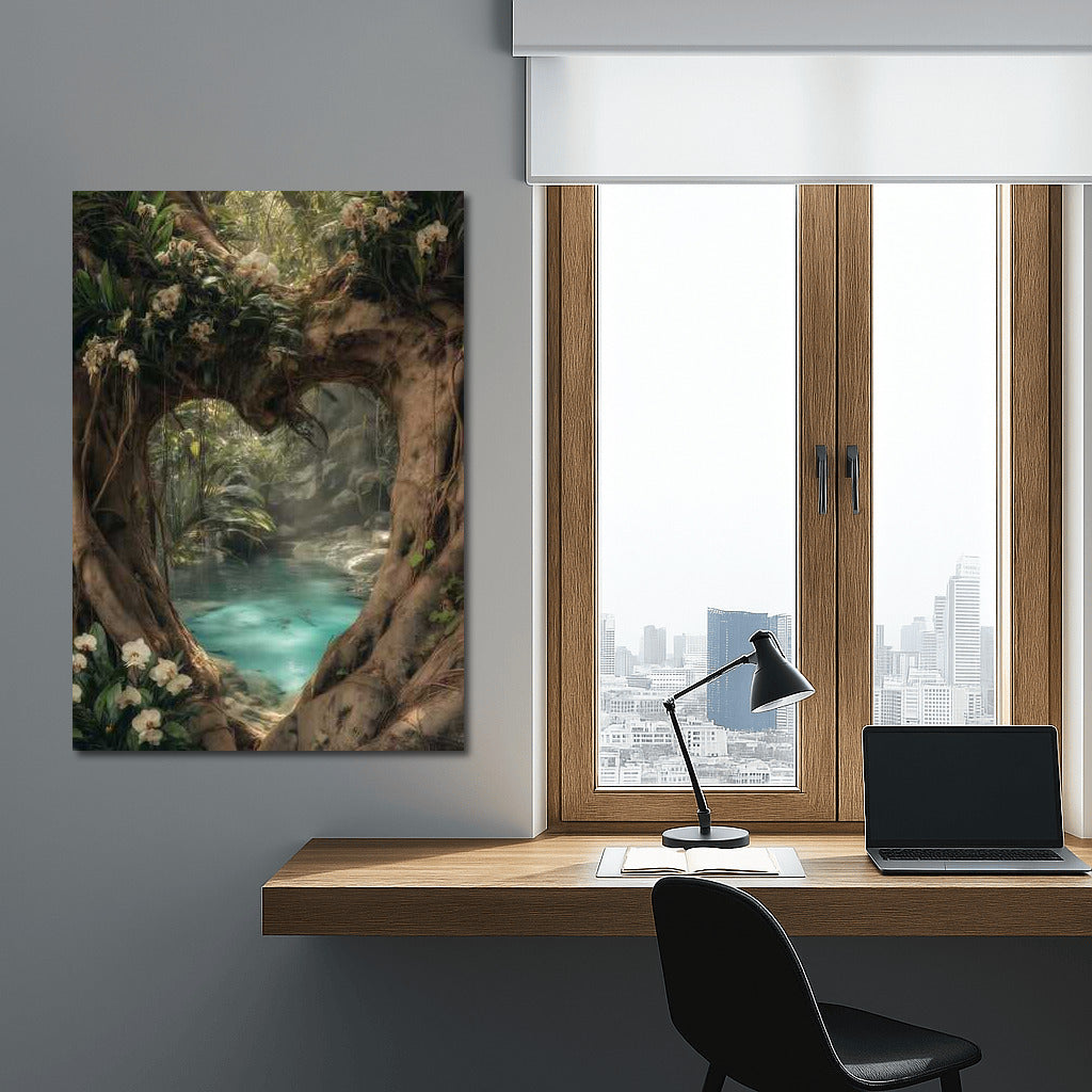 Mexican Oasis: Tropical Greenery and Azure Waters