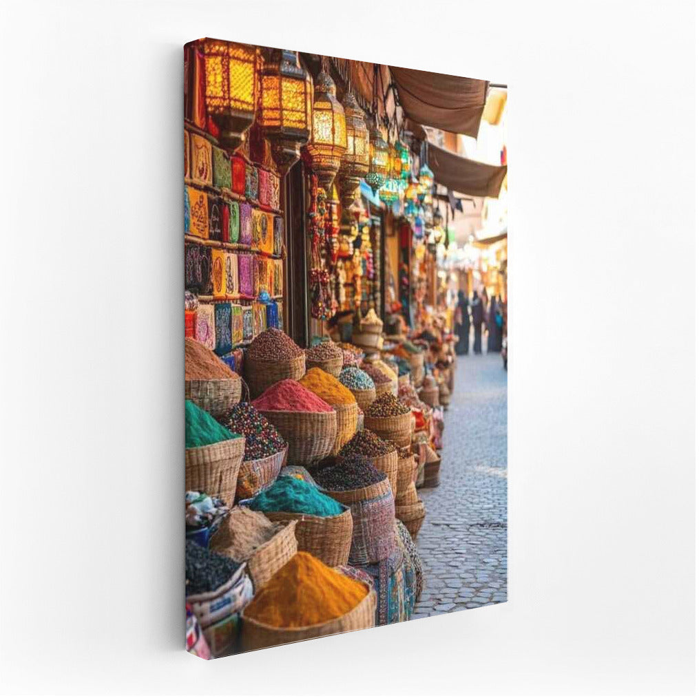 Moroccan Bazaar: Vibrant Colors of Travels
