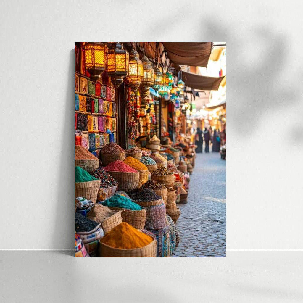 Moroccan Bazaar: Vibrant Colors of Travels