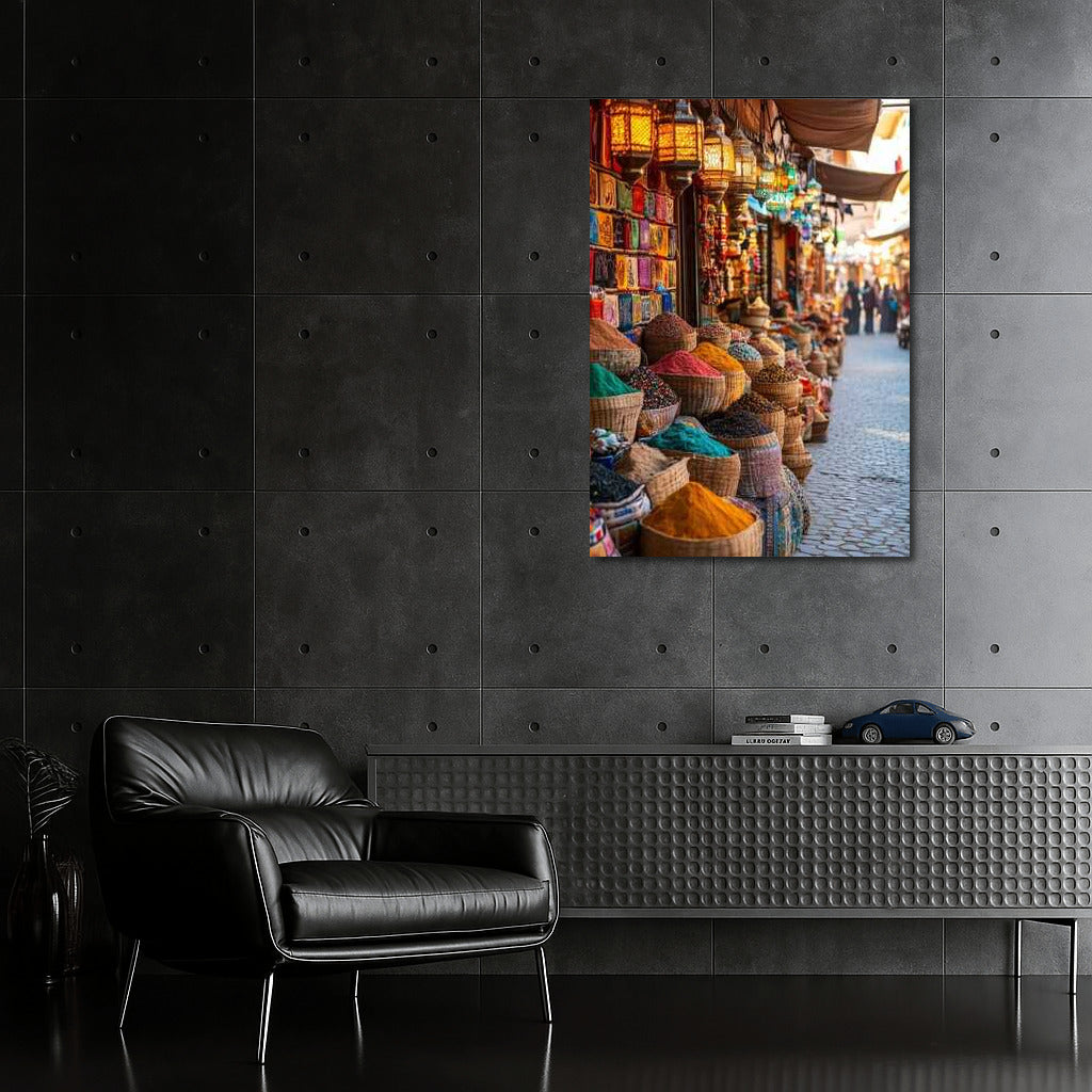 Moroccan Bazaar: Vibrant Colors of Travels