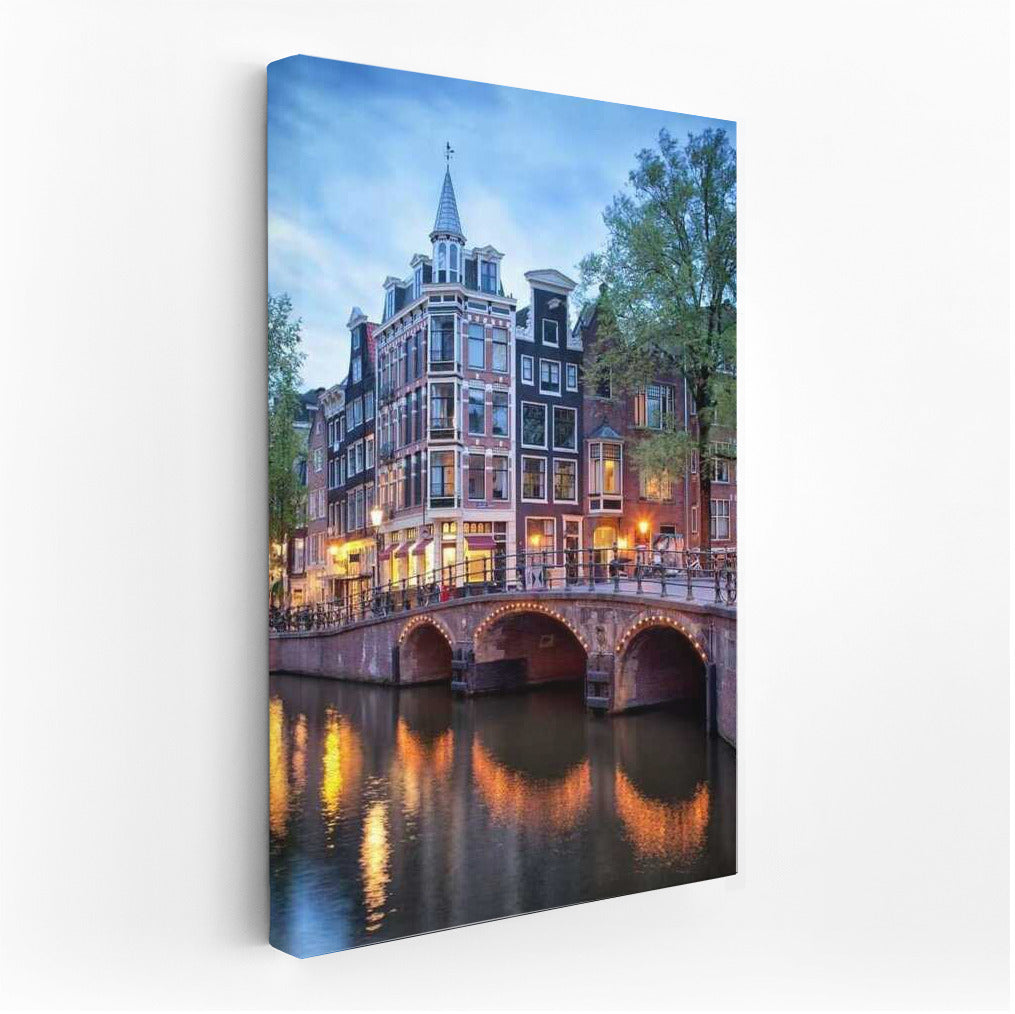 Amsterdam Evening Canals: The Romance of Holland