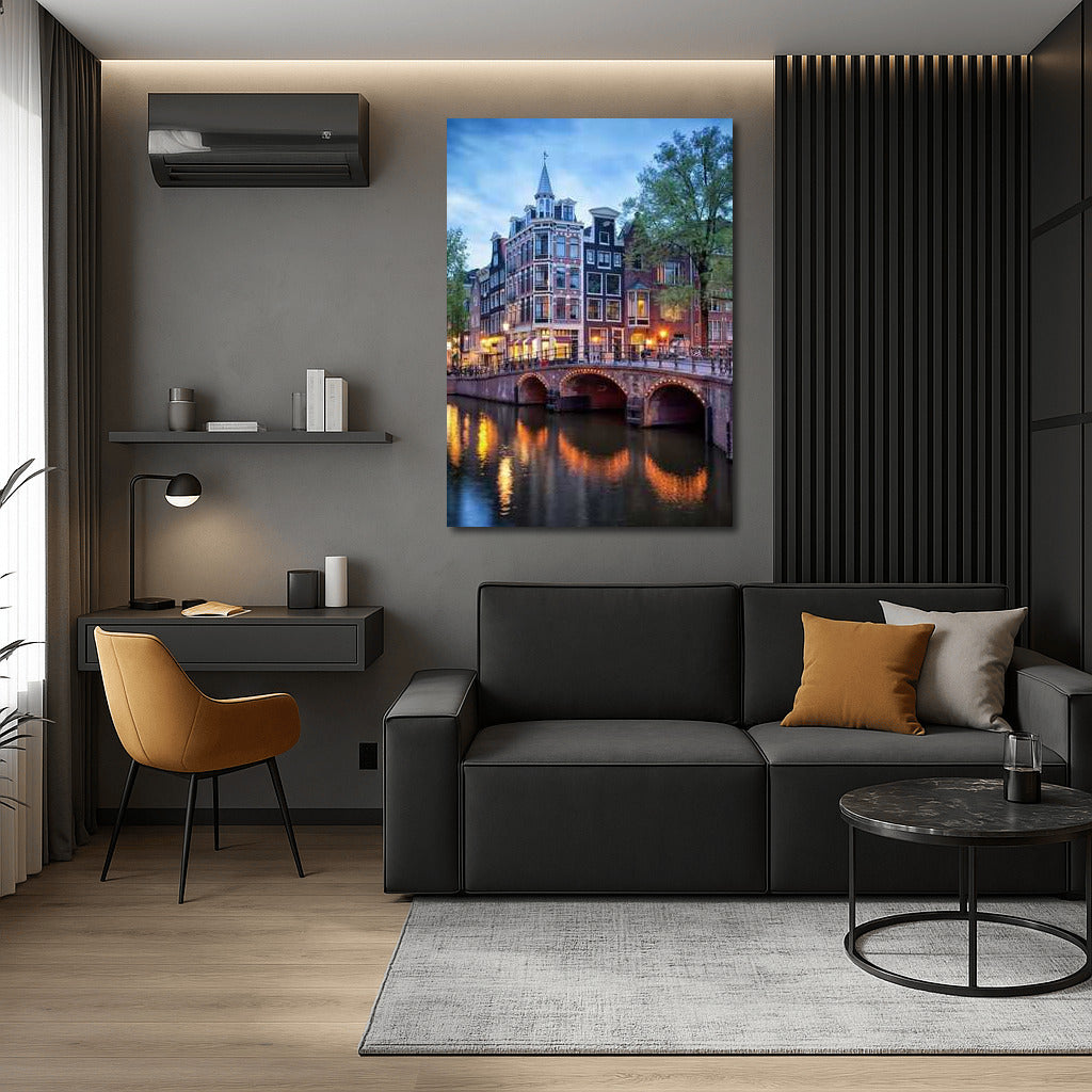 Amsterdam Evening Canals: The Romance of Holland