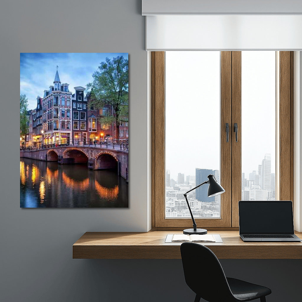 Amsterdam Evening Canals: The Romance of Holland