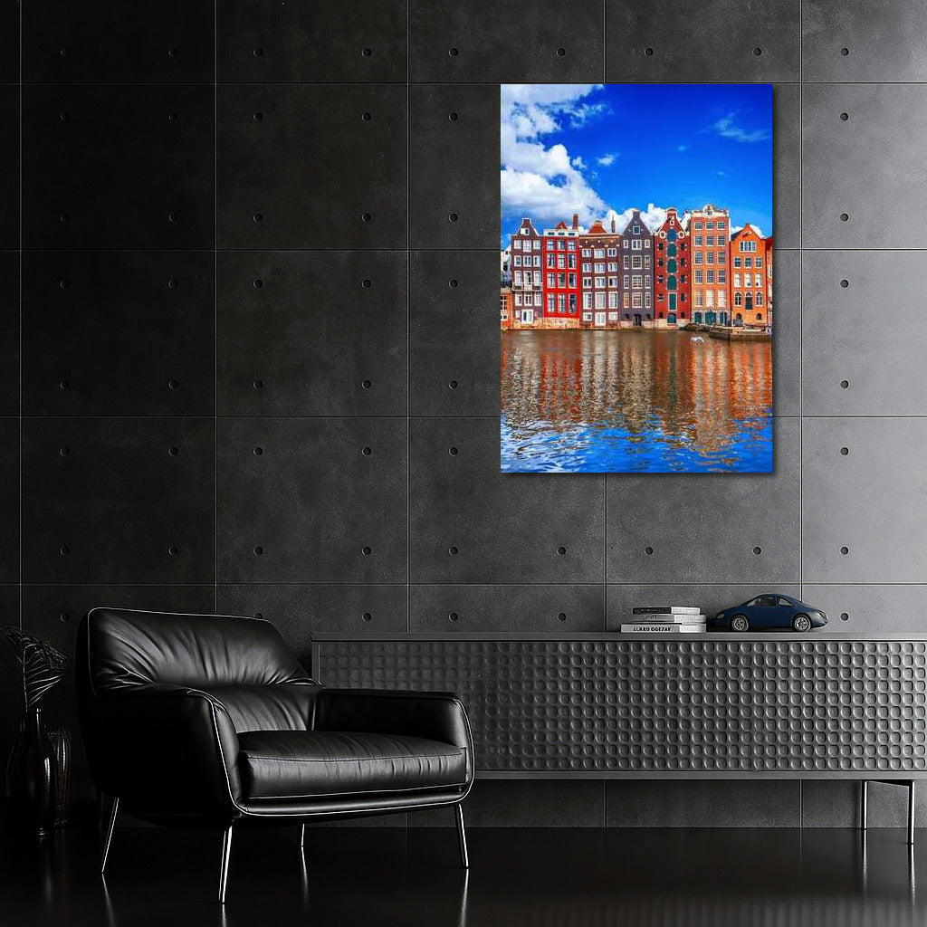Vibrant Harbors of the Netherlands: Reflections of Colourful Houses