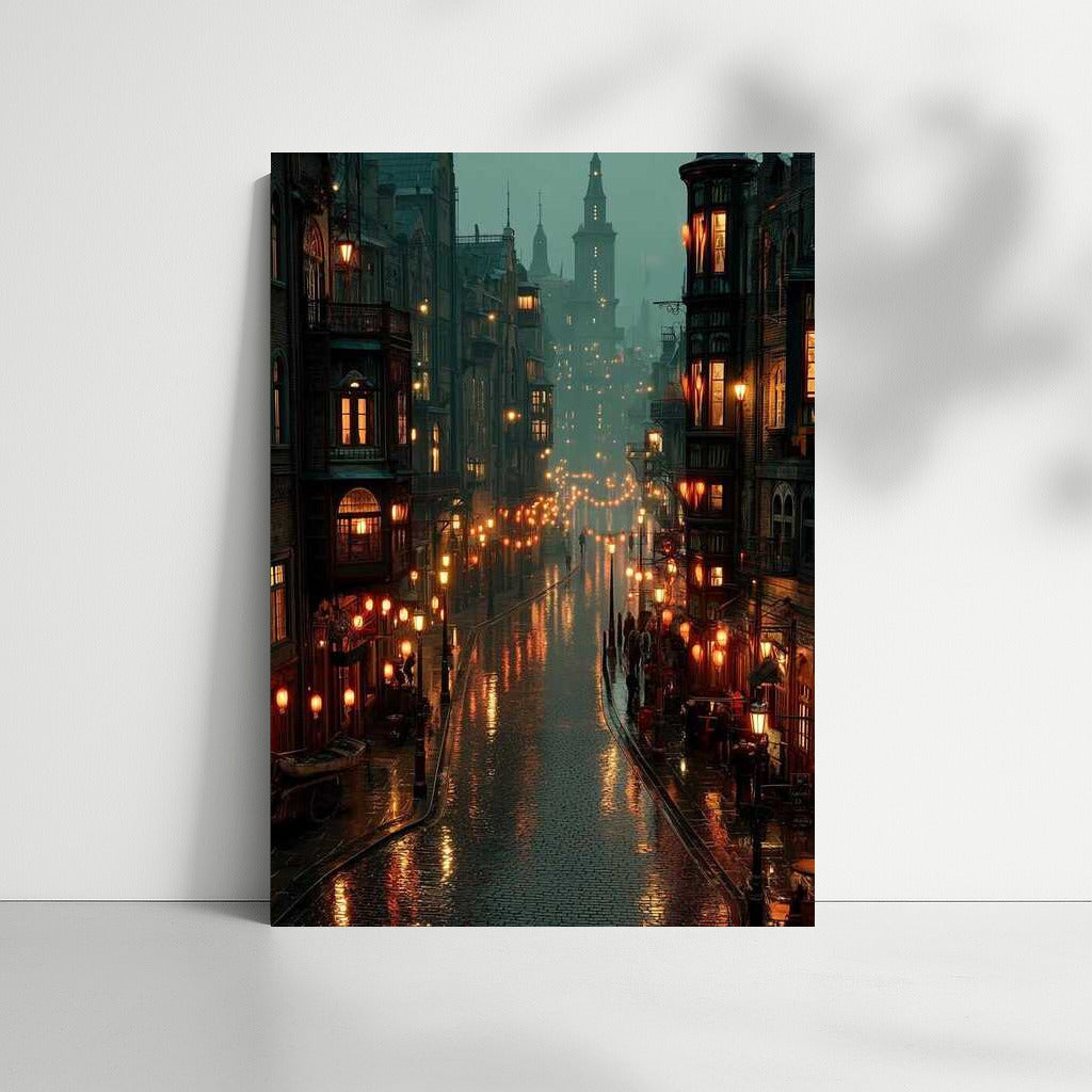 Evening Magic of the Streets of the Netherlands: Comfort and Light
