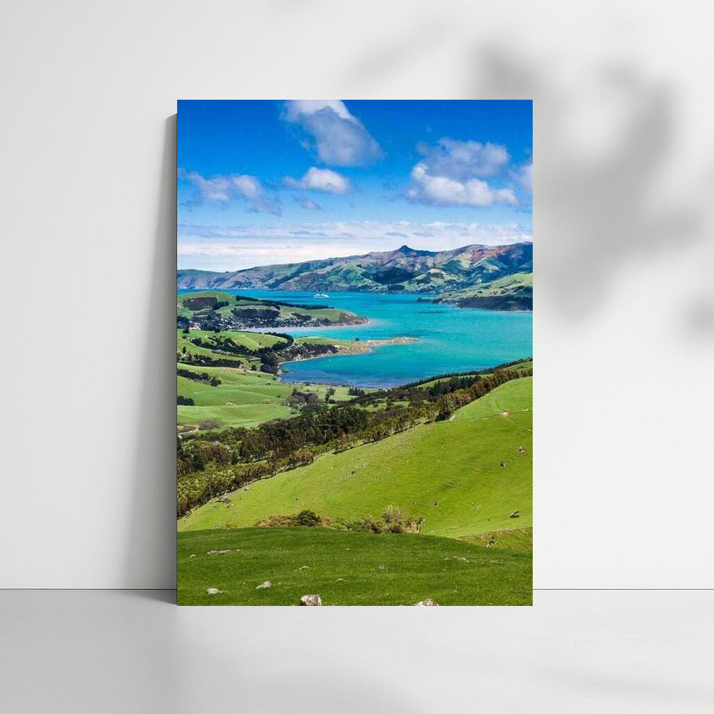 Emerald Hills and Turquoise Waters of New Zealand: A Symphony of Nature