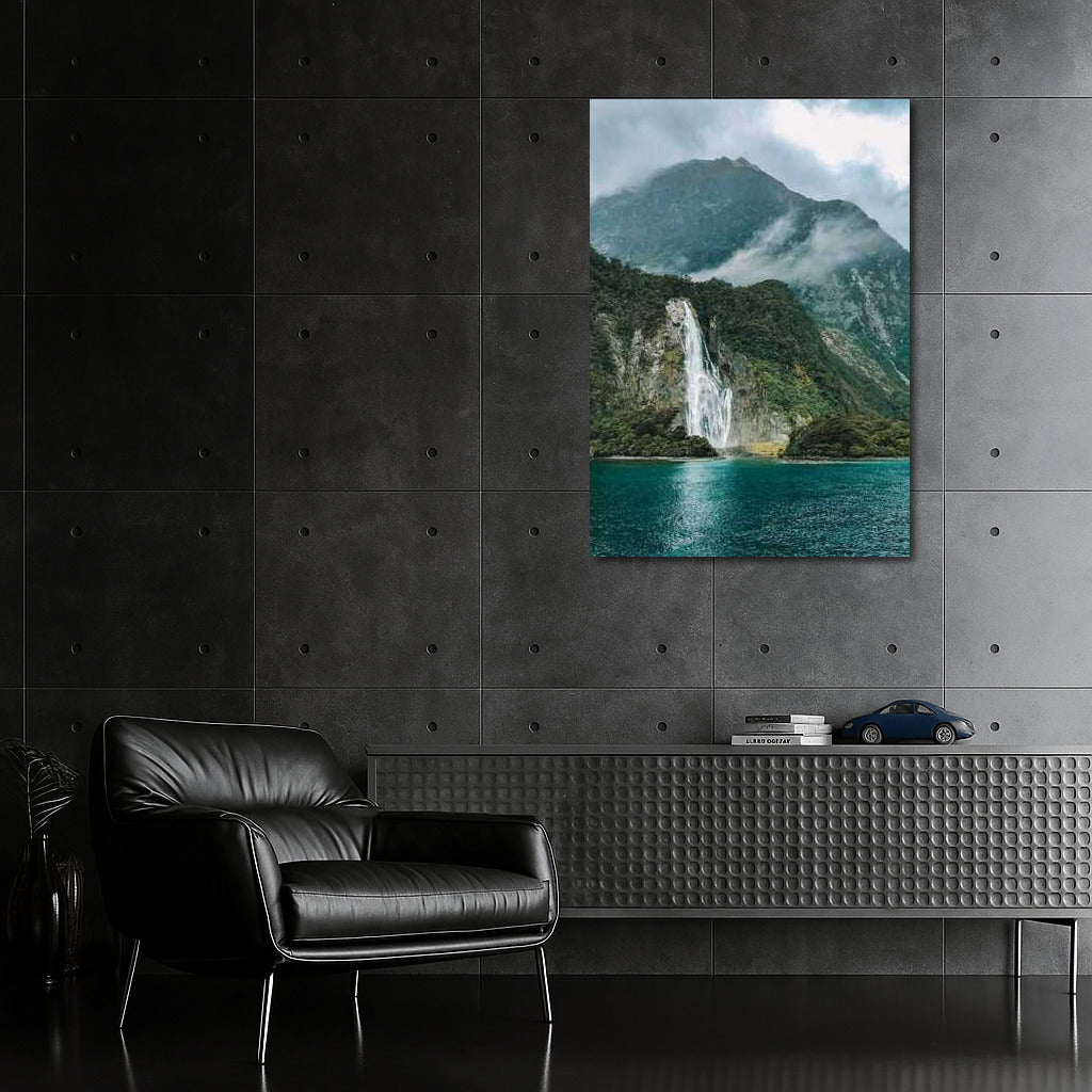 New Zealand Waterfall: Mountain Wildlife