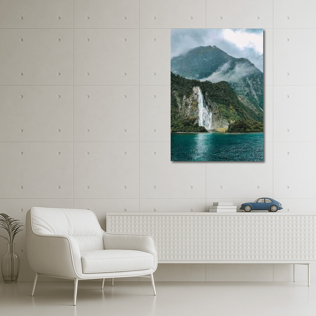 New Zealand Waterfall: Mountain Wildlife