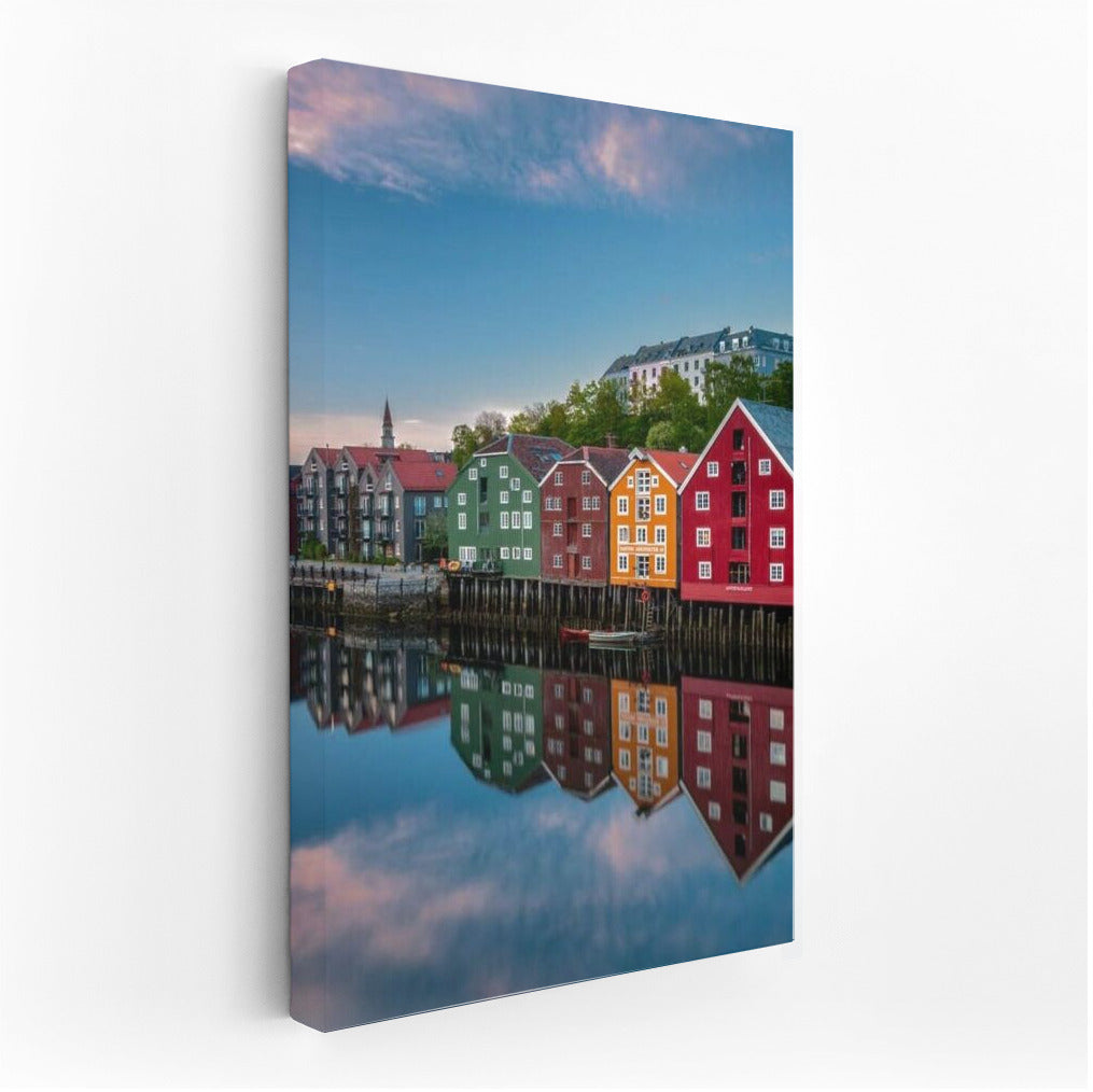 Scandinavian Harmony: Norway's Vibrant Waterfront Homes