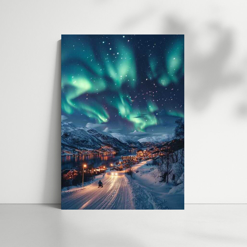 Northern Lights Over Winter Norway: A Fairytale Landscape