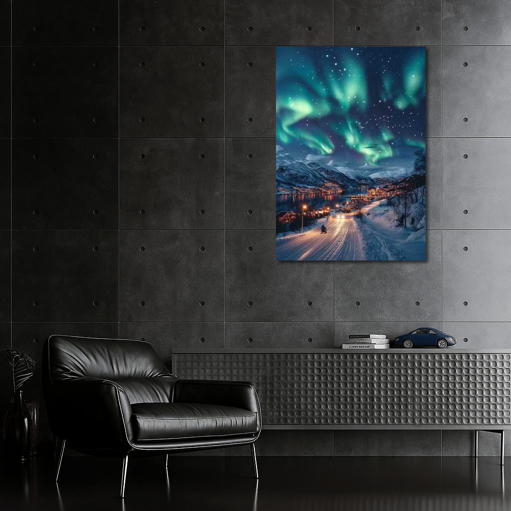 Northern Lights Over Winter Norway: A Fairytale Landscape