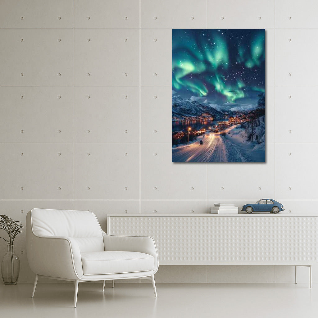 Northern Lights Over Winter Norway: A Fairytale Landscape