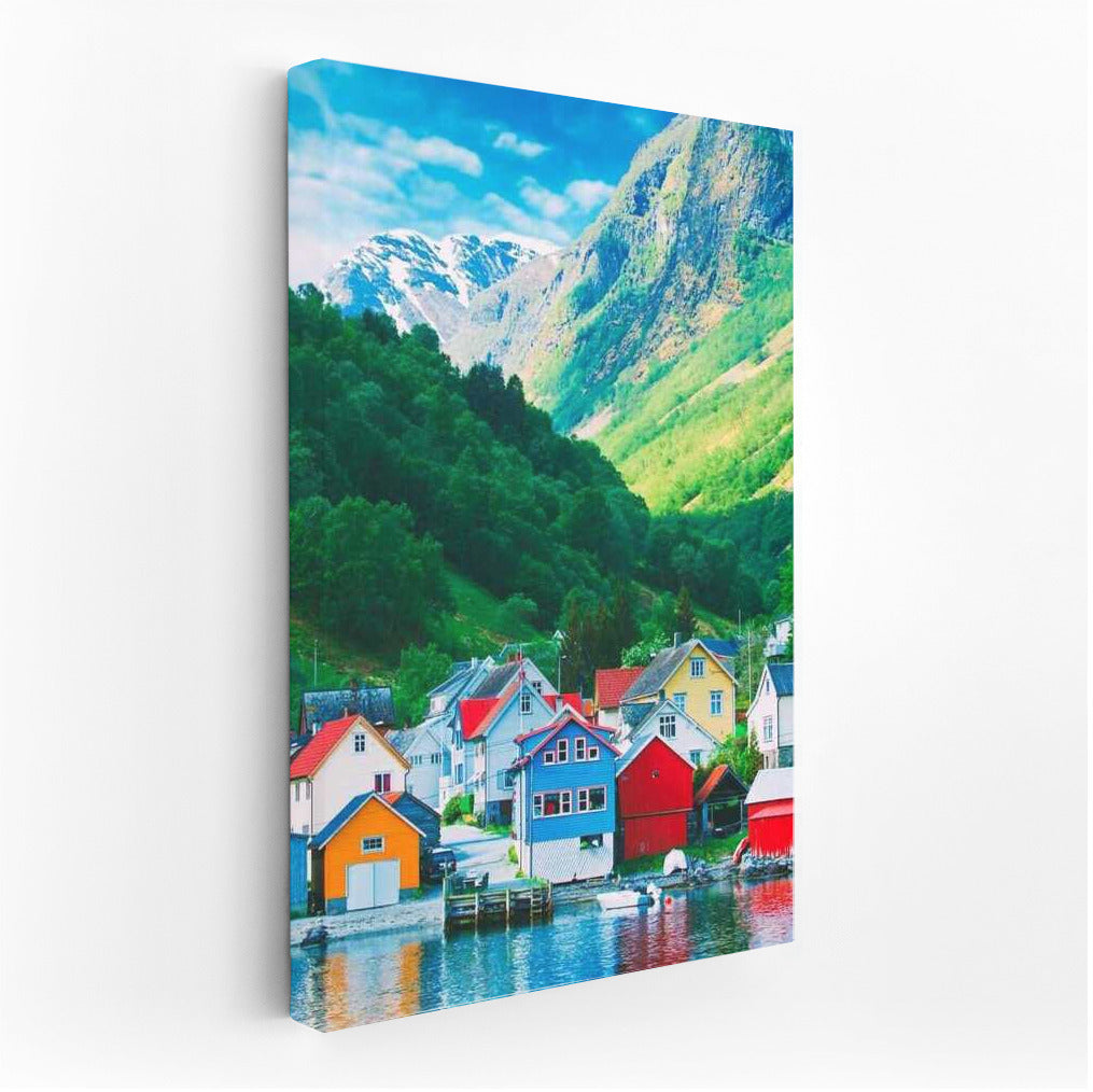 Norwegian Symphony: Picturesque Cottages by the Mountains