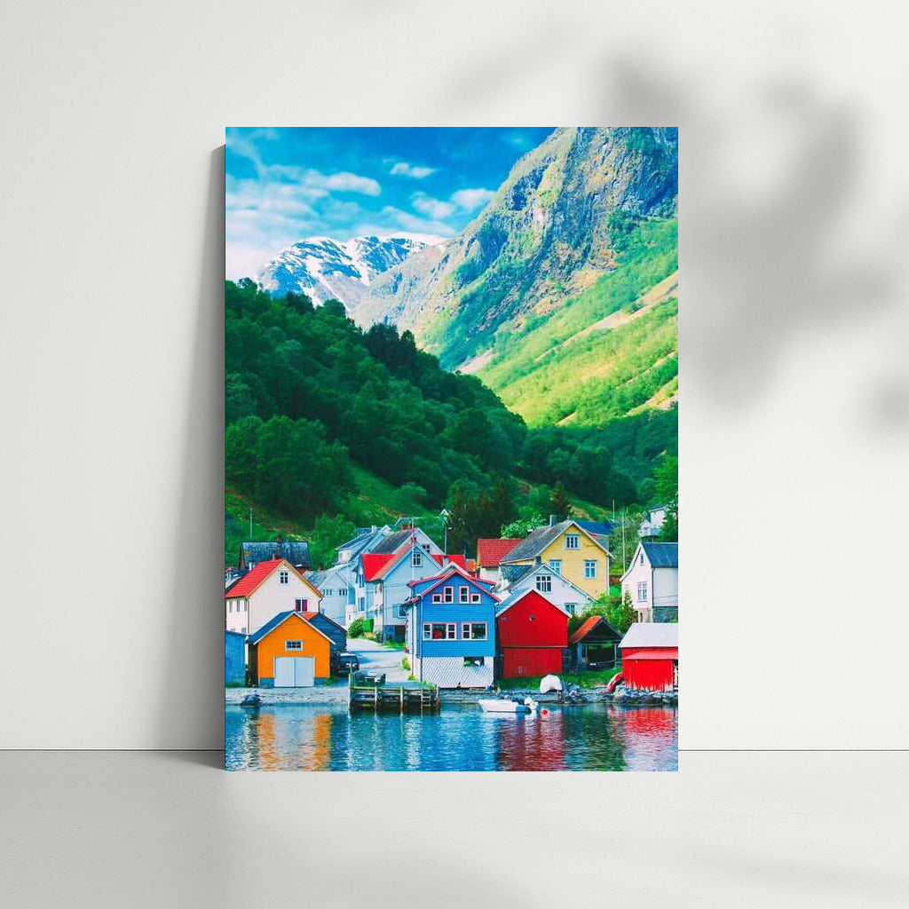 Norwegian Symphony: Picturesque Cottages by the Mountains
