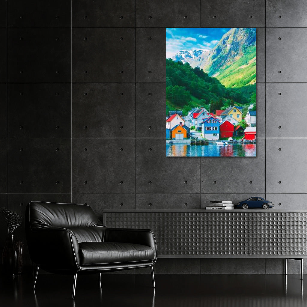 Norwegian Symphony: Picturesque Cottages by the Mountains