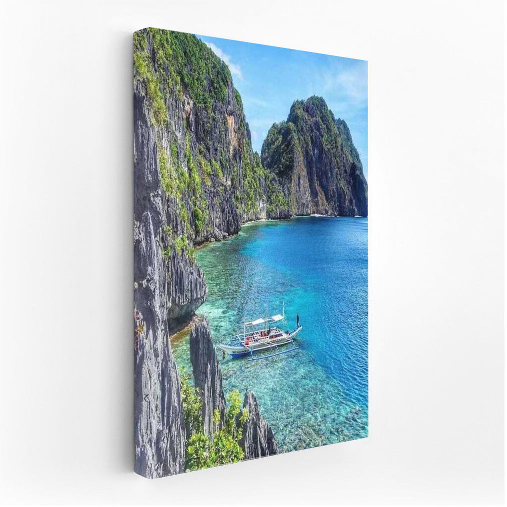 Turquoise Waters and Majestic Rocks of the Philippines