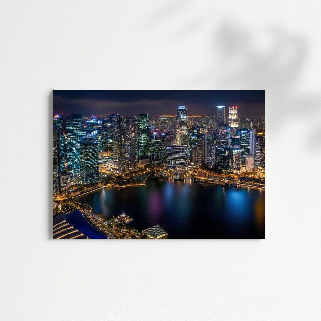 Singapore Night Glow: Urban Magic of Lights