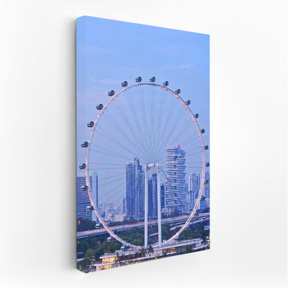 Singapore Skyline: Country Style Ferris Wheel