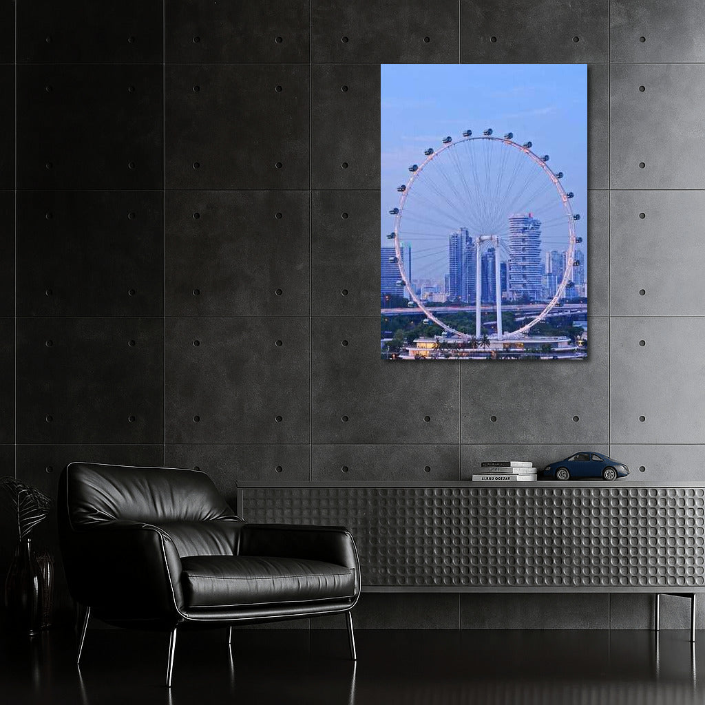 Singapore Skyline: Country Style Ferris Wheel