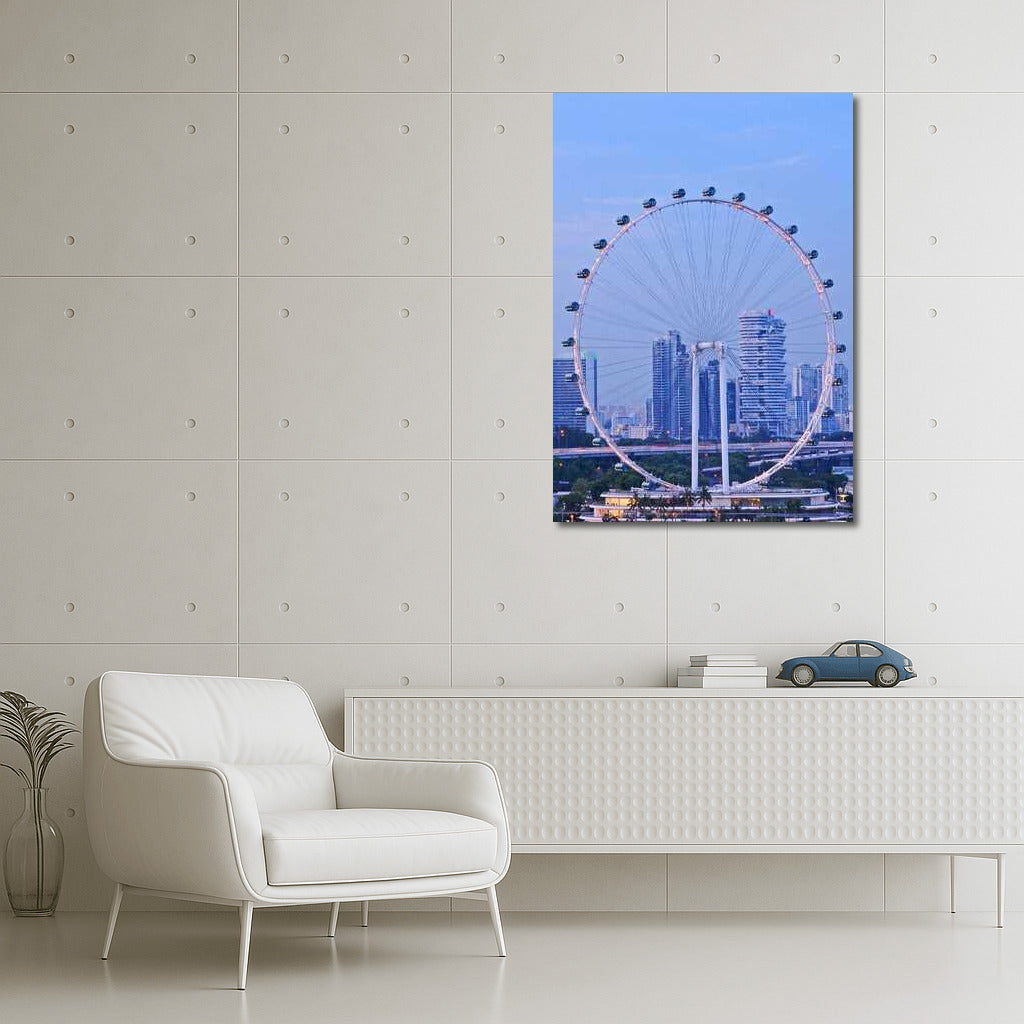Singapore Skyline: Country Style Ferris Wheel