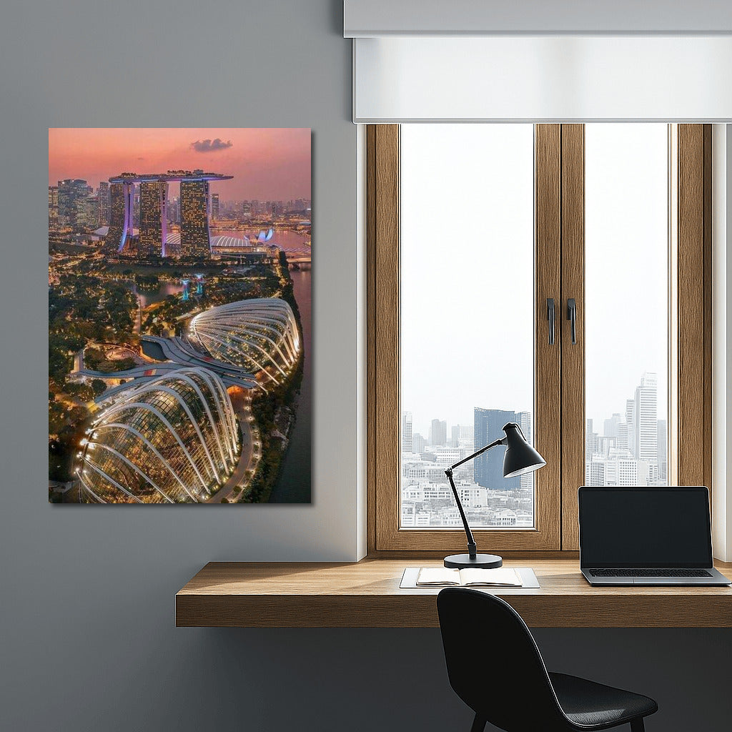 Singapore Evening: The Modern City Wonder