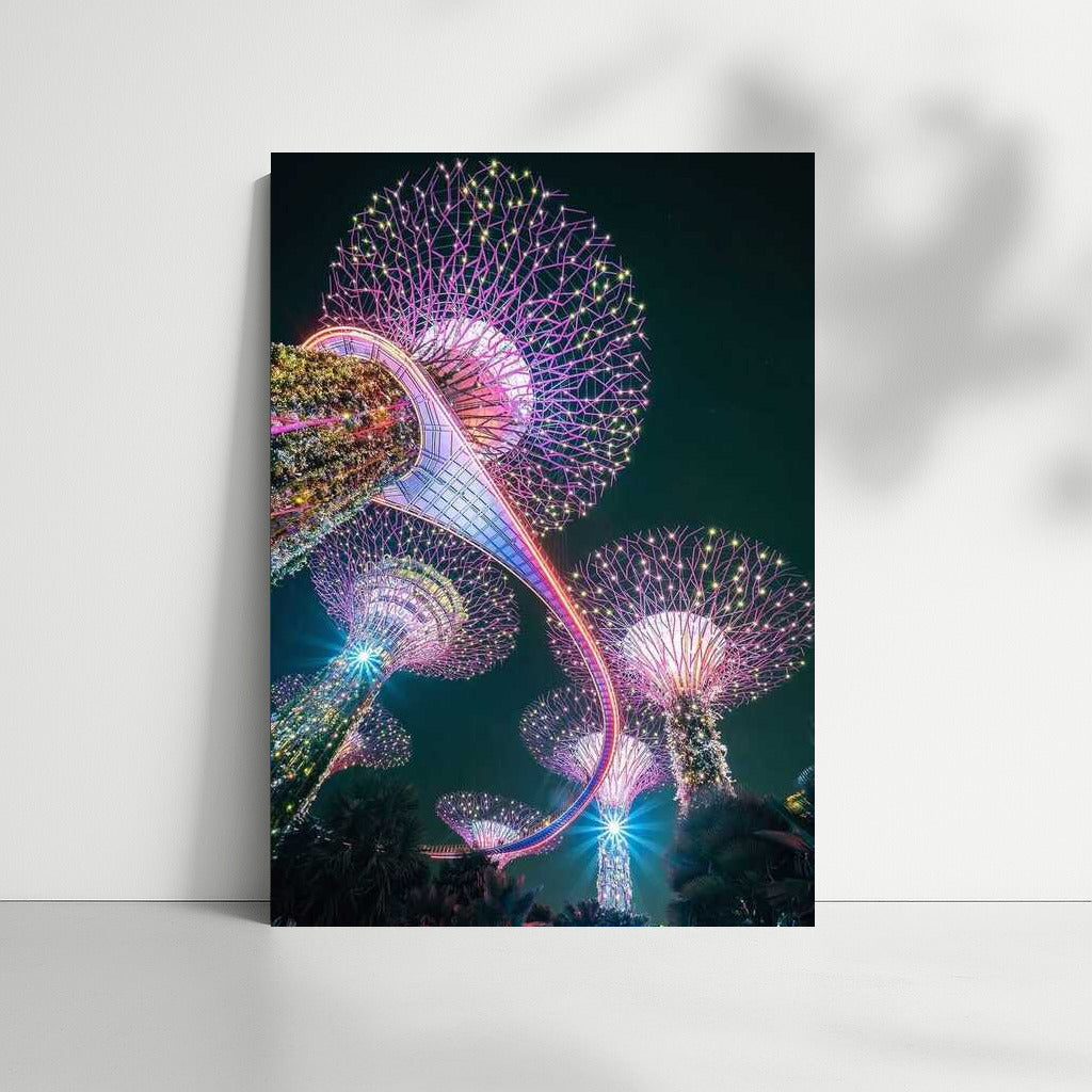 Singapore Gardens Glow: Futuristic Nature