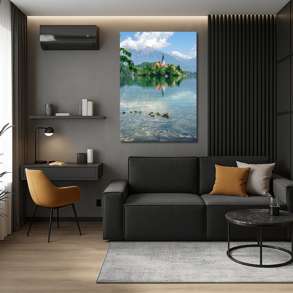 A secluded island in the heart of Slovenia: the grandeur of the mountains and the calm of the waters