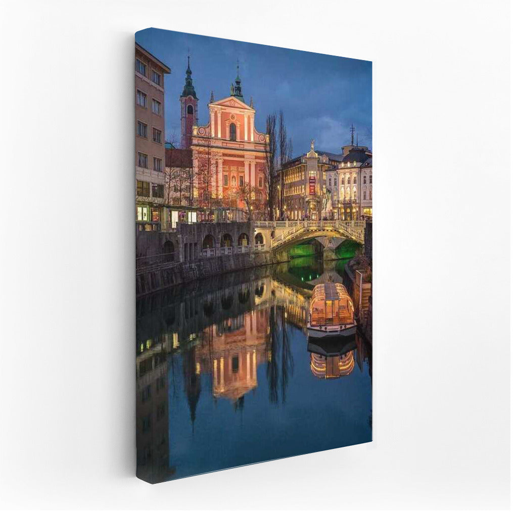 Sunset over Ljubljana: The Charm of the Slovenian River