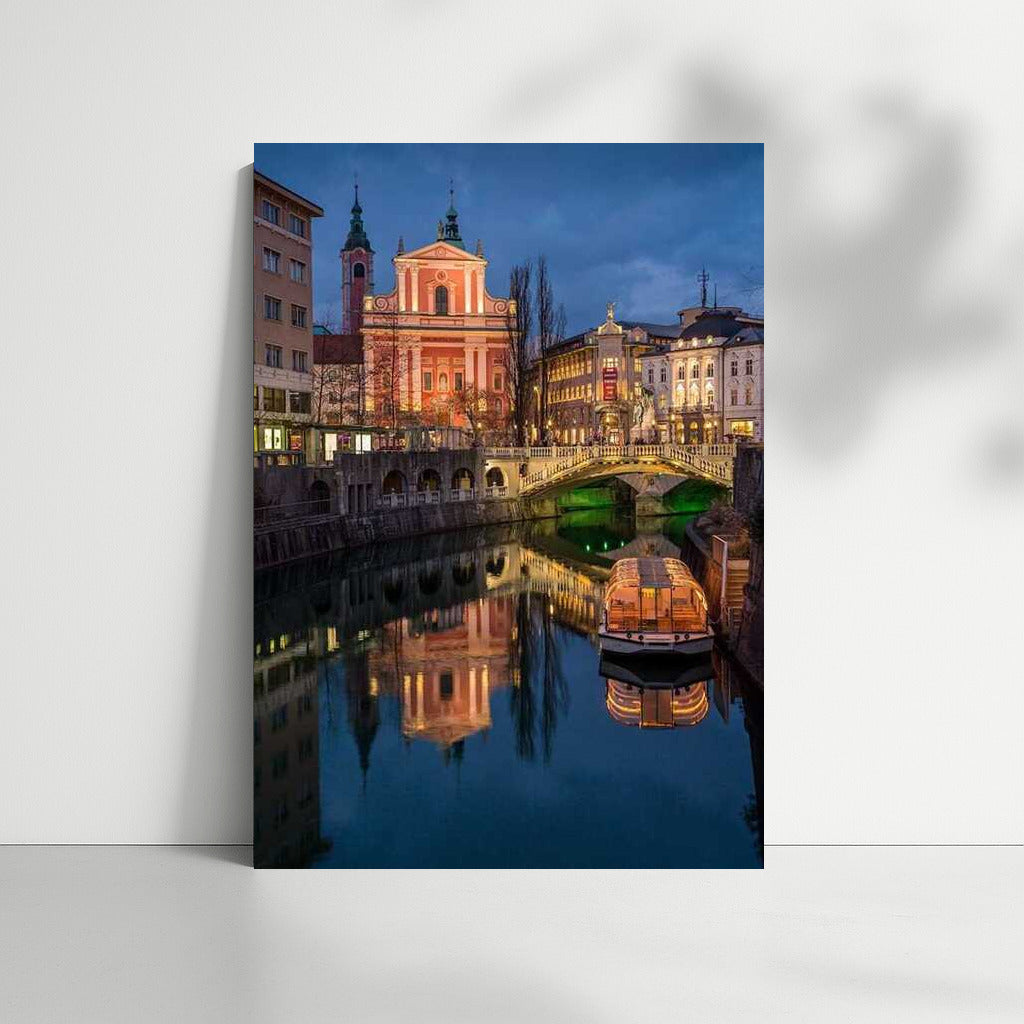 Sunset over Ljubljana: The Charm of the Slovenian River