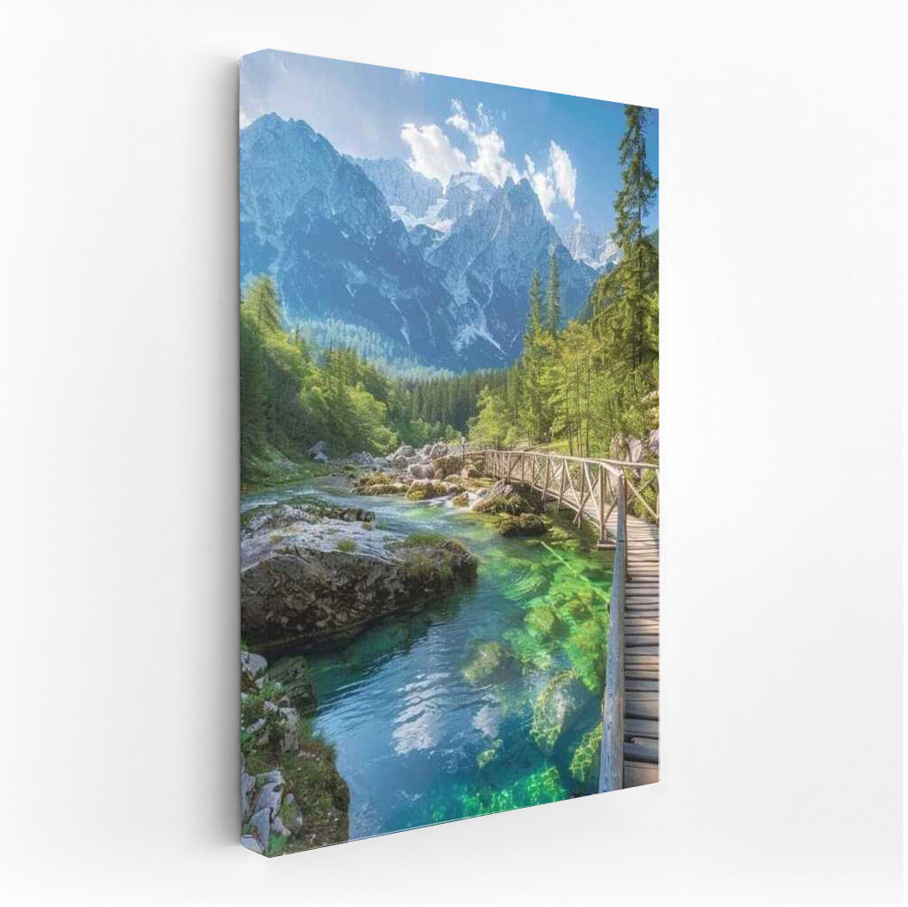 Slovenia: Clear River and Majestic Mountains