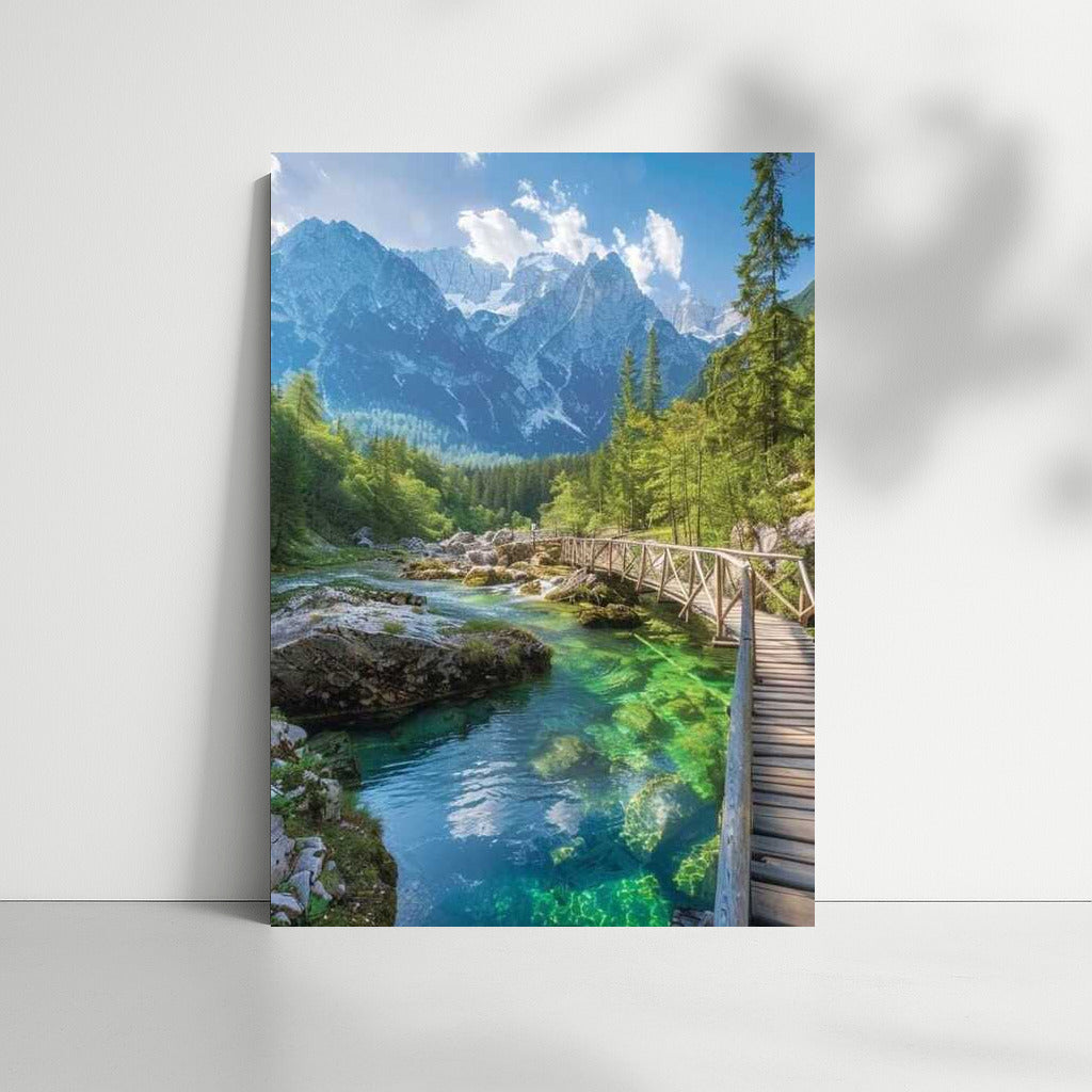 Slovenia: Clear River and Majestic Mountains