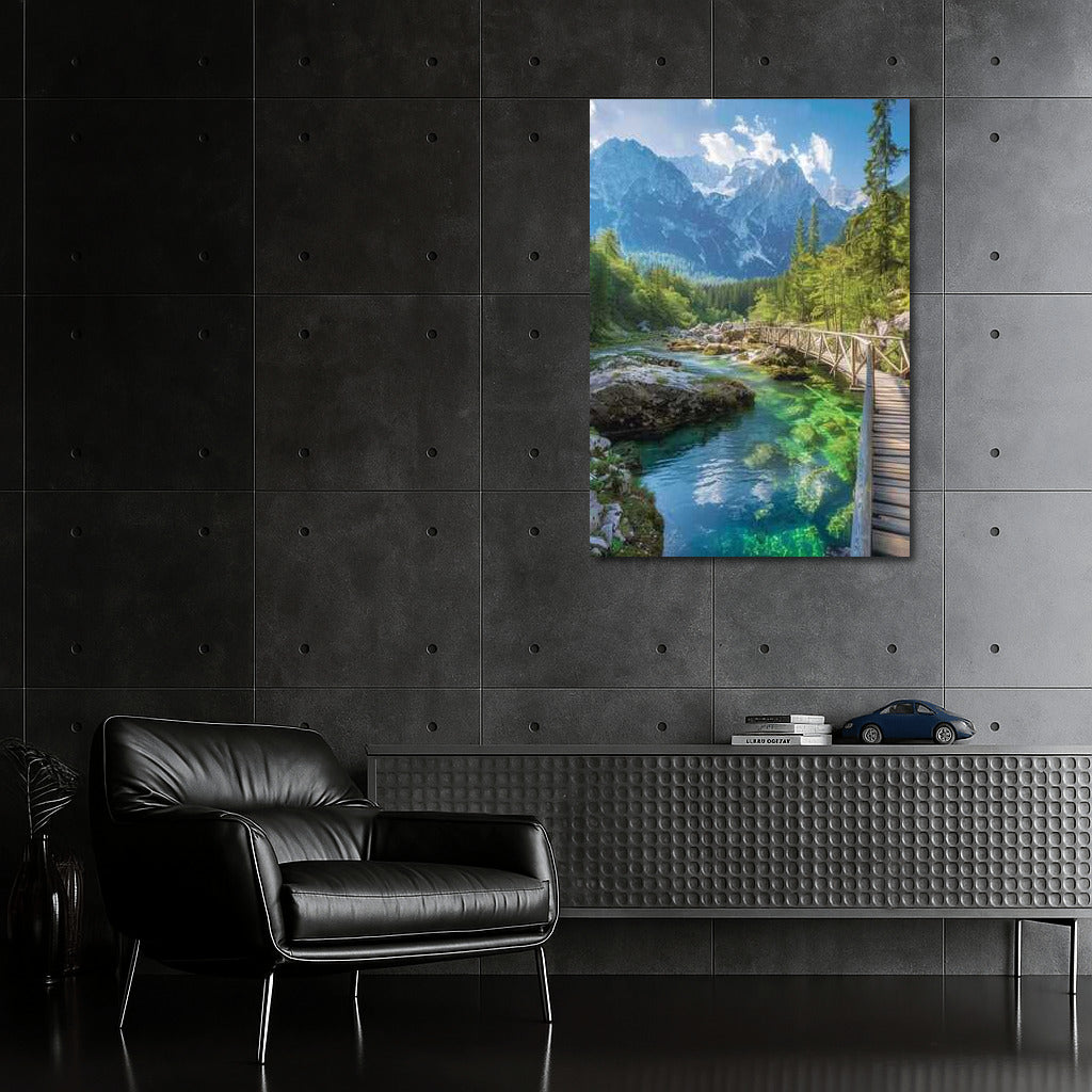 Slovenia: Clear River and Majestic Mountains