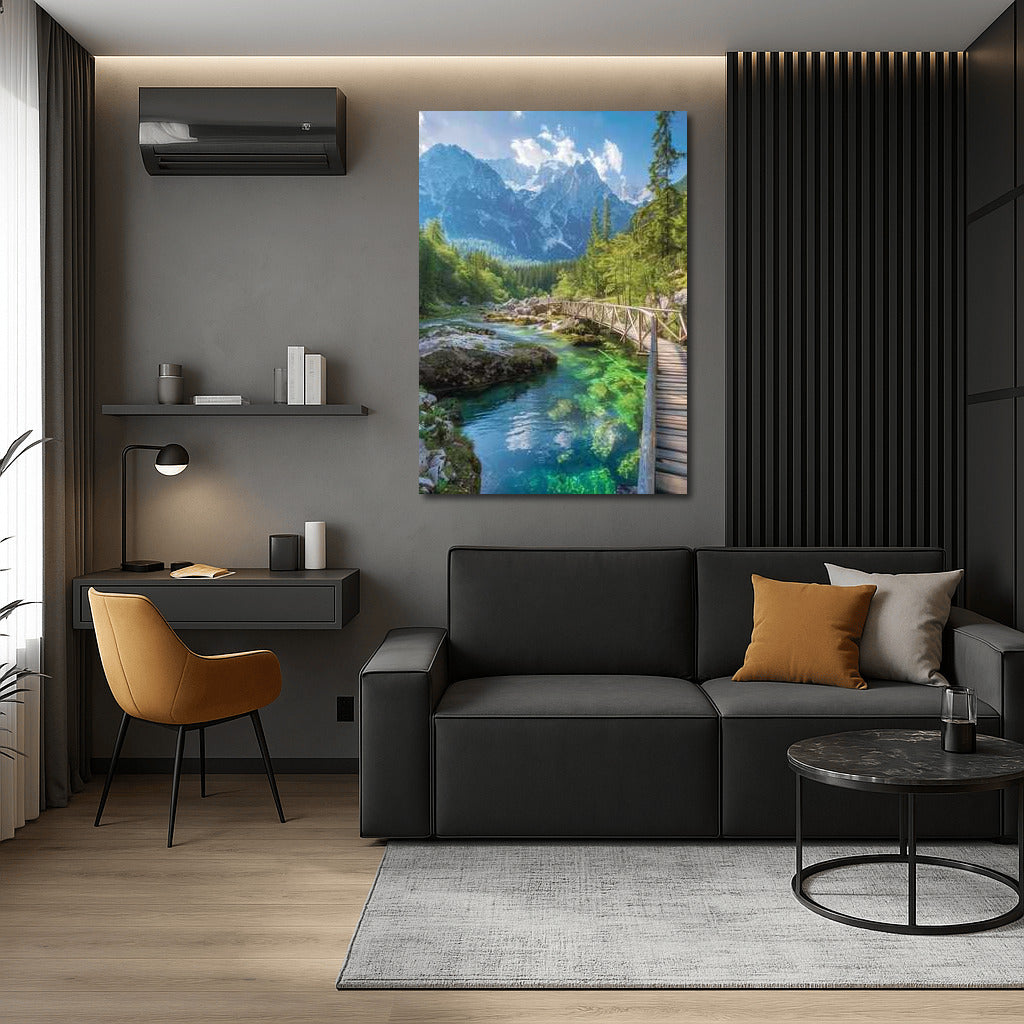 Slovenia: Clear River and Majestic Mountains