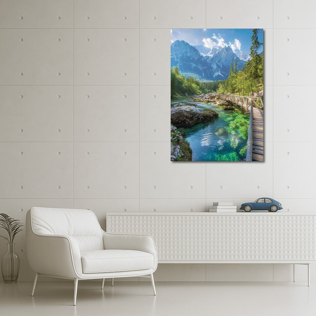 Slovenia: Clear River and Majestic Mountains
