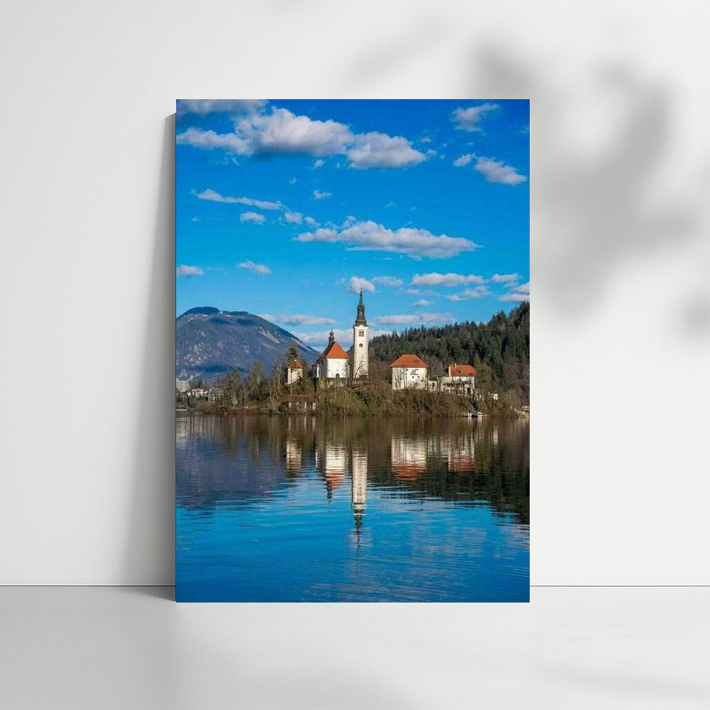 Slovenia: Island Idyll with Church and Mountains