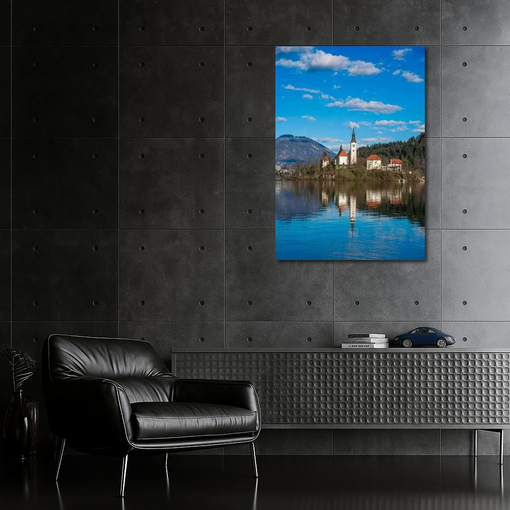 Slovenia: Island Idyll with Church and Mountains
