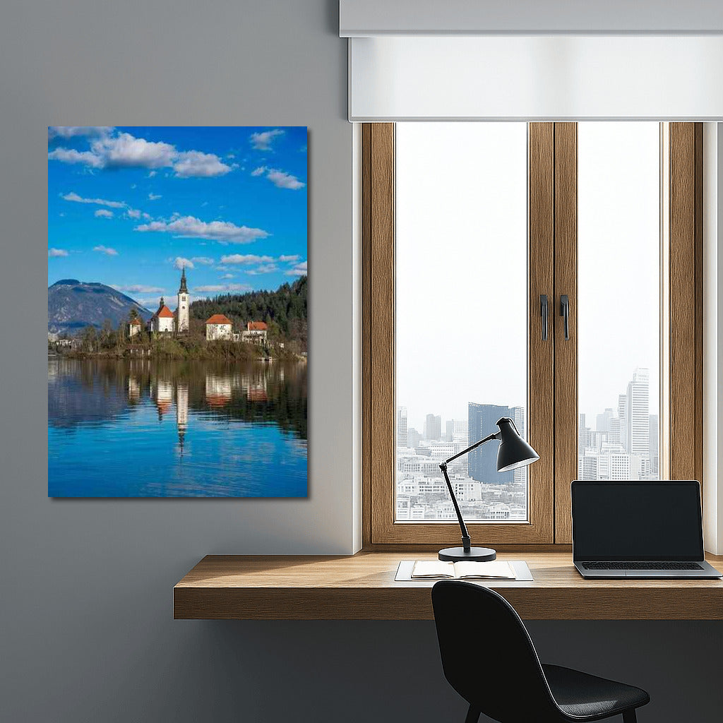 Slovenia: Island Idyll with Church and Mountains