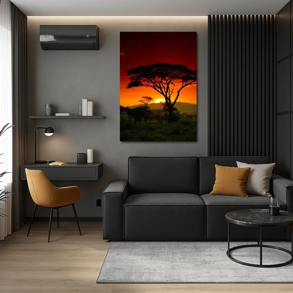Acacia at Sunset: South Africa in Warm Tones