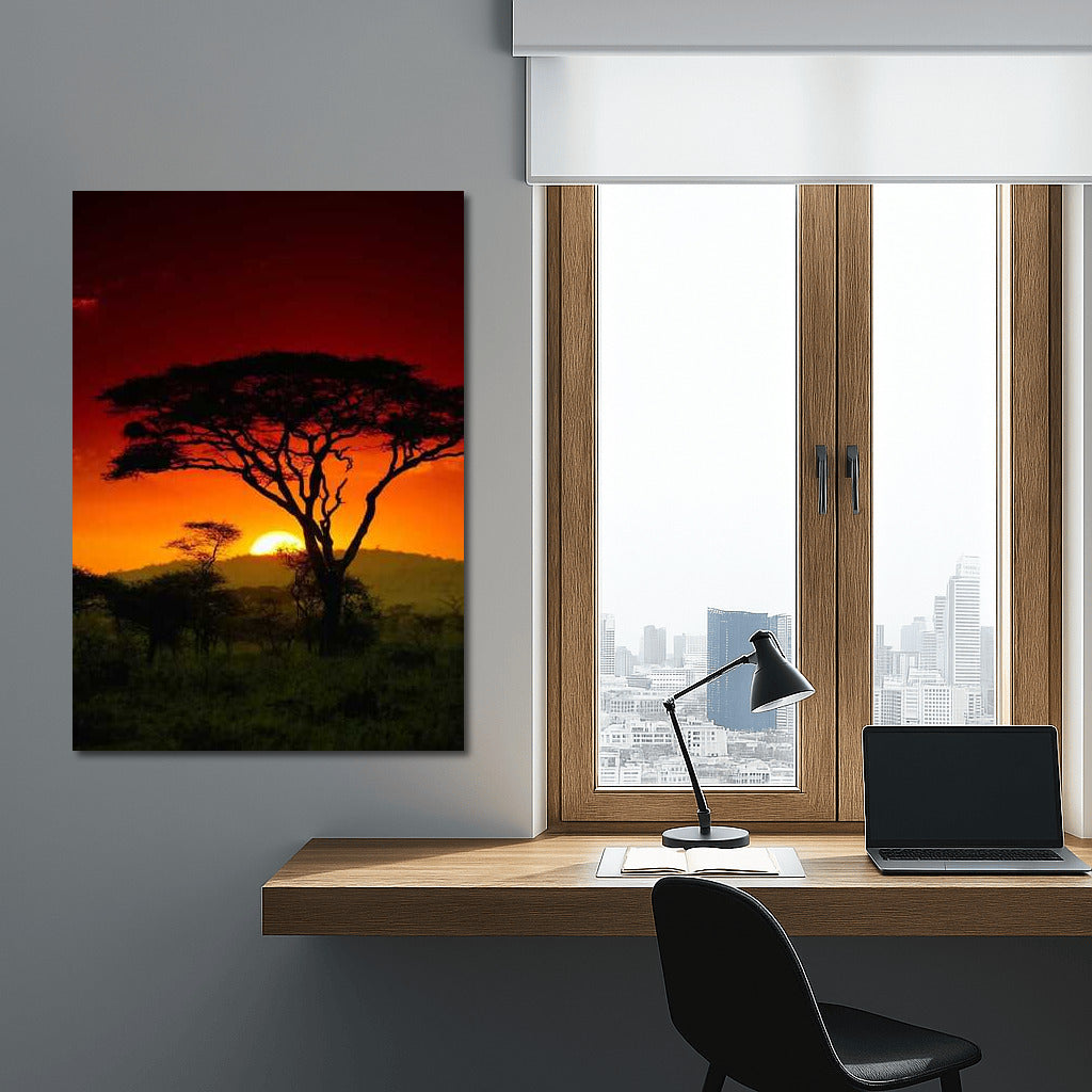 Acacia at Sunset: South Africa in Warm Tones