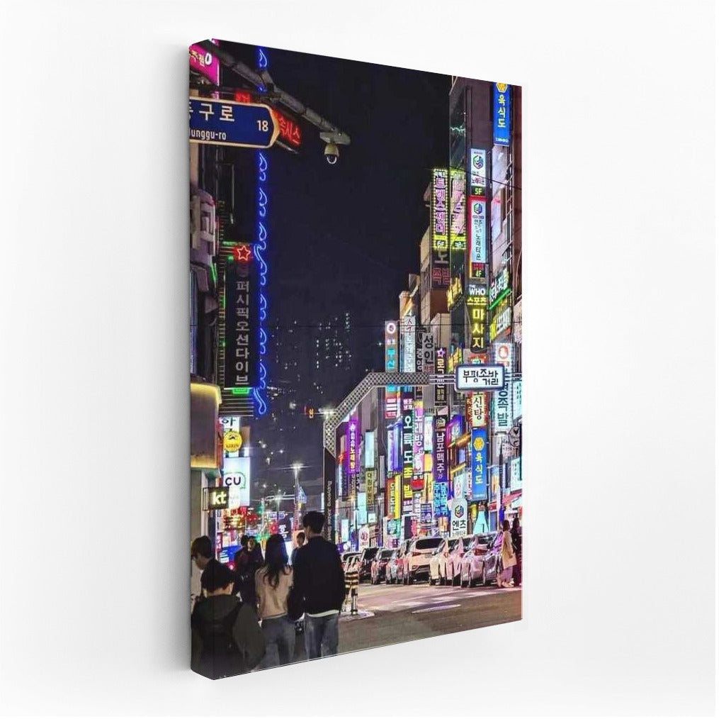 Seoul's Neon Night: Modern South Korea