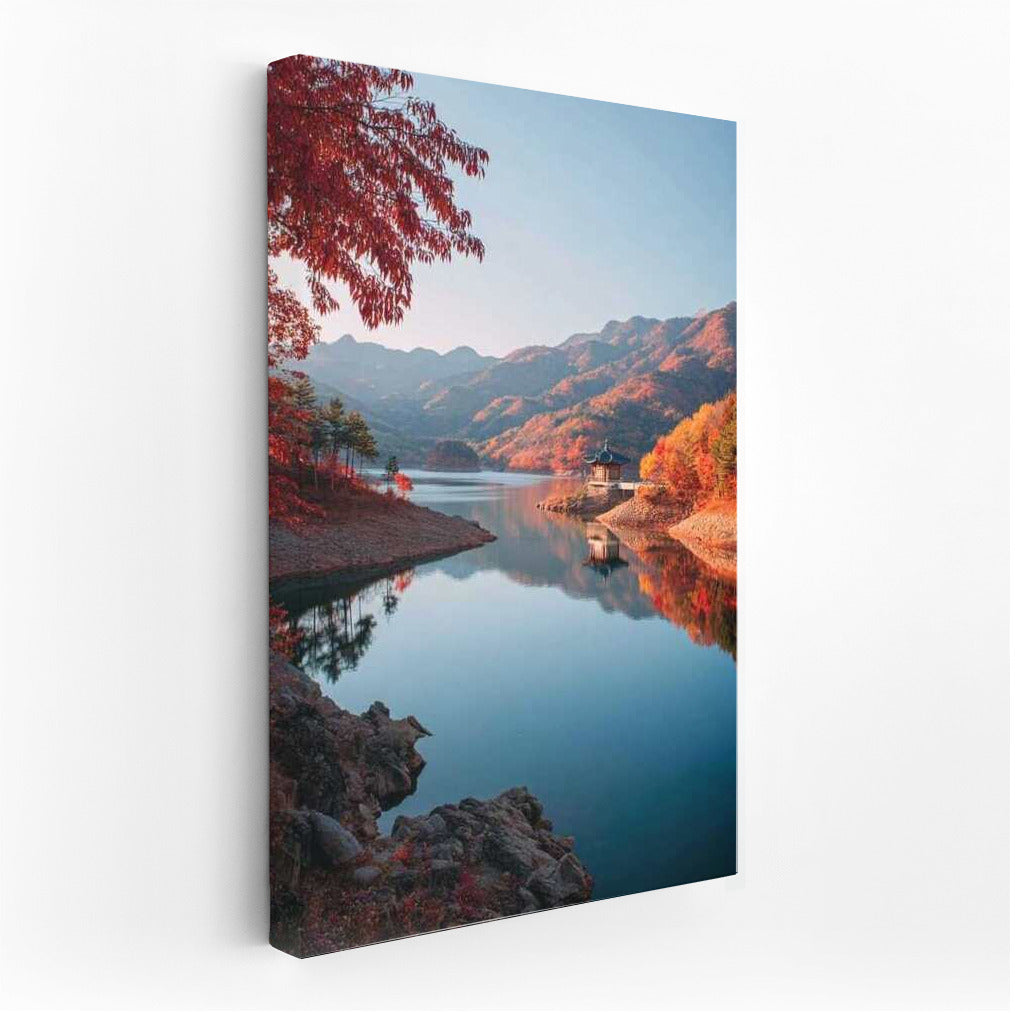 South Korea's Autumn Symphony: Mountains and River
