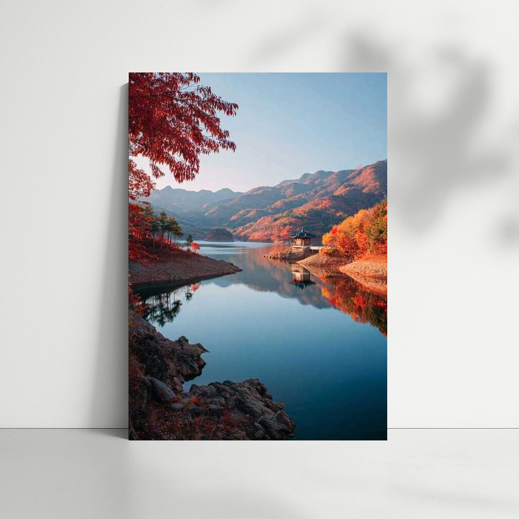 South Korea's Autumn Symphony: Mountains and River