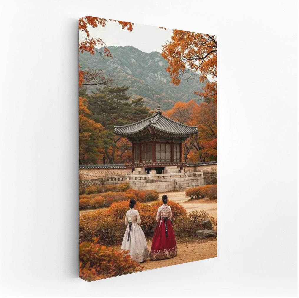 South Korea's Autumn Symphony: Traditional Dress and Nature